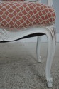 72775: Pair Petite French Louis XV White Chic Upho