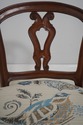 72278: Vintage Italian Walnut Finish Vanity Bench 