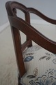 72278: Vintage Italian Walnut Finish Vanity Bench 