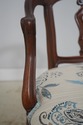 72278: Vintage Italian Walnut Finish Vanity Bench 