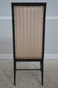 L72752: Set of 6 Regency Style Black Lacquer Dinin