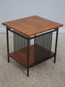 72664: Pair STICKLEY Mission Oak Iron Base Lamp Ta