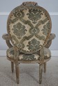 72763: Pair Vintage French Louis XVI Painted Armch