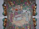 F72679: Large Chinese Porcelain Rose Medallion Flo