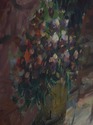 F72698: Monumental Framed Garden Walk Oil Painting