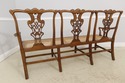 F55136EC: Antique Chippendale Triple Back Walnut S