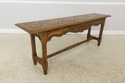 55522EC: ROM WEBER Viking Oak Carved Console Sofa 