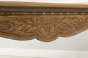 55522EC: ROM WEBER Viking Oak Carved Console Sofa 