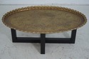 63934EC: Grapevine Embossed Tray Top Modern Coffee