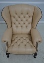 64031: Chesterfield Style Tufted Creme Leather Win