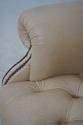 64031: Chesterfield Style Tufted Creme Leather Win