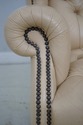 64031: Chesterfield Style Tufted Creme Leather Win