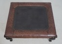 64040EC: MAITLAND SMITH Leather Coffee Table w. Et