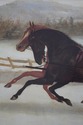 F64078EC: Framed Oil Painting On Canvas Of Horse D