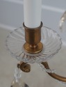 F72472:  Vintage French Crystal And Bronze Six-Arm