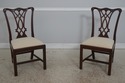 L72466: Set Of 8 HENKEL HARRIS Model 107 Mahogany 