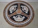L72500: Italian Vintage Pietra Dura  Marble Round 