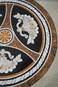 L72500: Italian Vintage Pietra Dura  Marble Round 