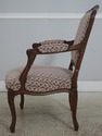 72510: Pair DON ROUSSEAU French Louis XV Open Armc