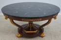 L72494: BAKER French Empire Round Faux Marble Top 