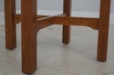 72561: Pair STICKLEY Inlaid Mission Oak Round Lamp