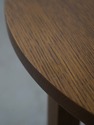 72561: Pair STICKLEY Inlaid Mission Oak Round Lamp