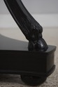 F72446: Art Deco Swan Carved Black Lacquer Pedesta