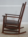 72520: STICKLEY Antique Mission Style Oak Leather 