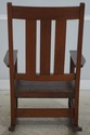 72520: STICKLEY Antique Mission Style Oak Leather 
