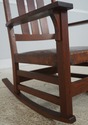 72520: STICKLEY Antique Mission Style Oak Leather 