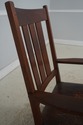 72520: STICKLEY Antique Mission Style Oak Leather 