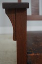 72520: STICKLEY Antique Mission Style Oak Leather 
