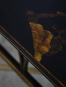 L72571: Chinoiserie Gold & Black Lacquer Occasiona