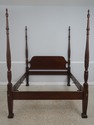 F72316: DREXEL Queen Size Mahogany Poster Bed 18th