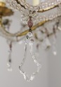 F59522EC: Hollywood Regency Crystal Chandelier w. 