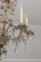 F59522EC: Hollywood Regency Crystal Chandelier w. 