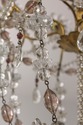 F59522EC: Hollywood Regency Crystal Chandelier w. 