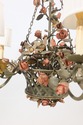 F55565EC: CURREY & CO Toleware Rose Basket Hanging