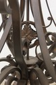 F55563EC: Heavy Wrought Iron 9 Arm Chandelier  