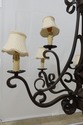 F55563EC: Heavy Wrought Iron 9 Arm Chandelier  