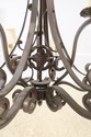 F55563EC: Heavy Wrought Iron 9 Arm Chandelier  