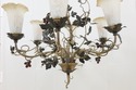 F55568EC: Grapevine Design 6 Light Toleware Chande