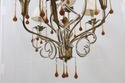 F55566EC: Stunning Decorator 6 Light Chandelier w.