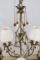 F55566EC: Stunning Decorator 6 Light Chandelier w.