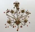 F55566EC: Stunning Decorator 6 Light Chandelier w.