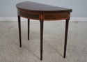 67692: Antique Sheraton Bench Made Inlaid Mahogany