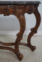 68054: Marble Top Italian Style Console Foyer Tabl