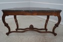 68054: Marble Top Italian Style Console Foyer Tabl