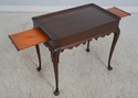 67695: HENKEL HARRIS Mahogany Tea Table w. Pine Ca
