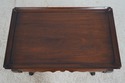 67695: HENKEL HARRIS Mahogany Tea Table w. Pine Ca